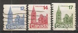 Canada  1977 -86  Difinitives: Parliament  (o) Coil Stamps - Rollo De Sellos
