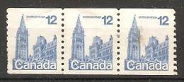 Canada  1977 -86  Difinitives: Parliament  (o) Coil Stamps - Rollo De Sellos