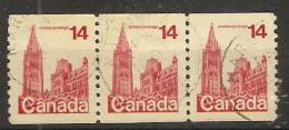 Canada  1977 -86  Difinitives: Parliament  (o) Coil Stamps - Rollen