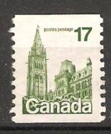 Canada  1977 -86  Difinitives: Parliament  (o) Coil Stamps - Rollo De Sellos