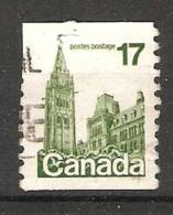 Canada  1977 -86  Difinitives: Parliament  (o) Coil Stamps - Rollen
