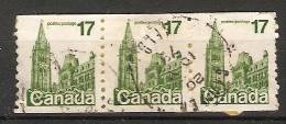 Canada  1977 -86  Difinitives: Parliament  (o) Coil Stamps - Francobolli In Bobina