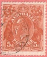 AUS SC #75  1929 King George  V, CV $7.00 - Oblitérés