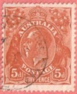 AUS SC #75  1929 King George  V, CV $7.00 - Gebruikt