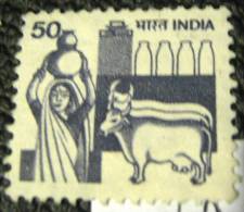India 1982 Agriculture Milk Production 50 - Used - Used Stamps