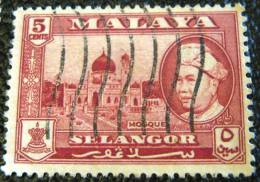 Malaysia 1961 Selangor Mosque And Sultan Salahuddin Abdul Aziz Shah 5c - Used - Selangor