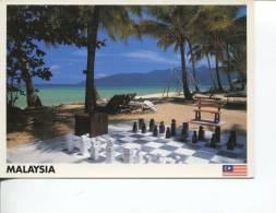 (200) Giant Chess Board - Jeux D´Echec Geant - Malaysia - Beach Setting - Scacchi