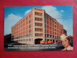 - Virginia > Richmond  Home Of Liggett & Myers Cigarette Factory 1966 Cancel  ---ref 861 - Richmond