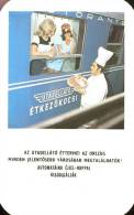 RAIL RAILWAY RAILROAD DINING CAR RESTAURANT CARRIAGE IBUSZ TRAVEL BUREAU CATERING CALENDAR * Utasellato 1974 1 * Hungary - Kleinformat : 1971-80