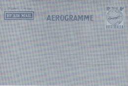 Australia 1953 A6 10d Plane On Globe BlueBlue Aerogramme - Aerogrammi