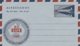 Australia 1960 A 10  12th International Congress 10d Aerogramme - Aerograms