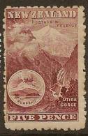 NZ 1898 5d Otira Gorge P11 SG 263 HM XZZ25 - Neufs