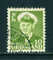GREENLAND - 1950 Frederick IX 10o Used (stock Scan) - Used Stamps