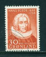 GREENLAND - 1958 Egede  30o Used (stock Scan) - Used Stamps