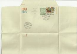 SWEDEN 1975 – PRE-STAMPED POST BREV LETTER NEW   FD OF ISSUE  KUVERTETS POSTMUSEUM   OF 75 ORE + SEED STUDY 15 ORE POSTM - Postal Stationery