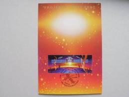 UNO-Wien 133/4 Maximumkarte MK/MC No. 9, Int. Weltraumjahr - Maximum Cards