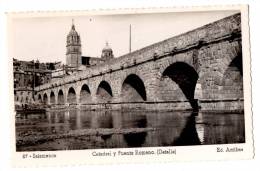 SALAMANCA Catedral  Y Puente Romano ( Detalle ) Carte écrite Et Timbrée  Très Bon état - Salamanca