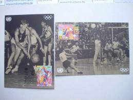UNO-New York 716/7 Maximumkarte MK/MC No. 41/2, ESST Atlanta, 100 J. Olympische Spiele Der Neuzeit - Cartes-maximum