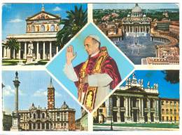 Italy, Rome, Roma, La Quattro Basiliche, Pope Paul VI, 1963 Used Postcard [13777] - San Pietro