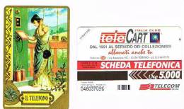 TELECOM ITALIA - OMAGGIO PRIVATE - C.&C. 3418 - TELECART ITALIA CLUB: IL TELEFONO  5.000 - NUOVA - Private - Tribute