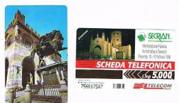 TELECOM ITALIA - OMAGGIO PRIVATE - C.&C. 3434 -  1996 SECRIAN: LA CATTEDRALE, PIACENZA    5.000 - NUOVA - Private - Tribute