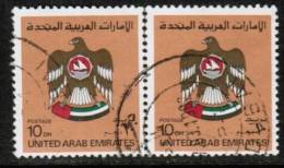 UNITED ARAB EMIRATES   Scott #  155  VF USED Pair - Emirati Arabi Uniti