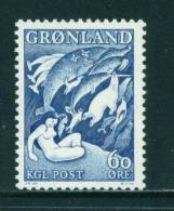 GREENLAND - 1957 Legends 60o Mounted Mint - Ungebraucht