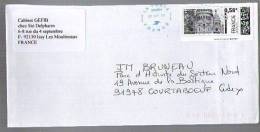 France Entier Postal PAP MonTimbreaMoi Ou MonTimbreenLigne ? Vignette Eglise Sacré Coeur ? 0,58 E Valable =) 6-07-2011 - Andere & Zonder Classificatie