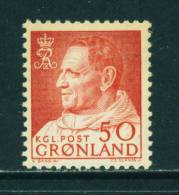 GREENLAND - 1963 Frederick IX 50o Mounted Mint - Nuovi