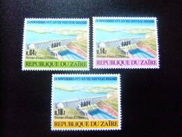 ZAIRE 1973   PRESA EN  INGA         Yvert Nº 829 - 831 ** MNH - Unused Stamps