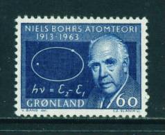 GREENLAND - 1963 Bohr 60o Mounted Mint - Nuovi