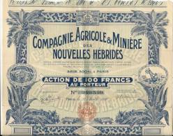 AGRICOLE ET MINIERE NOUVELLES HEBRIDES - Agricoltura