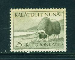 GREENLAND - 1969 Musk Ox 25k Mounted Mint - Nuovi