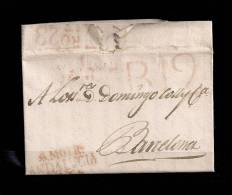 1821, CARTA PREFILATÉLICA,  MOTRIL / ANDALUCIA / BAXA, Nº3 - ...-1850 Prephilately