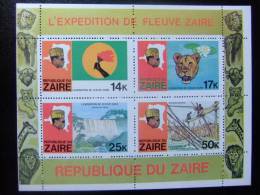 ZAIRE 1978  Expedicion En El Rio Zaire    Yvert Nº BF 8 - 9 ** MNH - Ongebruikt