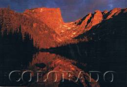 COLORADO - Sunrise On HALLETT PEAK - Rocky Mountain National Park - Circulée En 1998, 2 Scans - Rocky Mountains