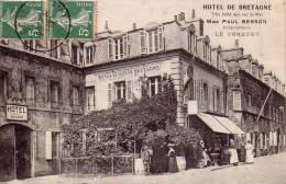 Le CONQUET  Hotel De Bretagne, Tres Belle Vue Sur La Mer, Mme P. Besson Circulée Timbrée 1909 - Le Conquet