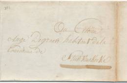 601/20 - Document Du Commissaire Du Canton De PERVYSE An 5 Vers STUVEKENSKERKE - 1794-1814 (Periodo Francese)