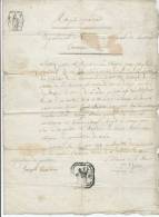 605/20 - Document Fiscal MENIN An 13 -  Cachet De La Marie (frappe Floue) - 1794-1814 (French Period)