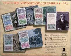 500 Jahre Entdeckung Amerika USA Block 25/30 ** 60€ Kolumbus Schiff Landung Ship Bloc History Sheet Booklet Bf US-postal - 1981-...