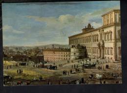 H124 La Piazza E Il Palazzo Di Montecavallo Di G. Vanvitelli - Roma Nel 600 E 700 -ed. Oto - Art, Peinture - Panoramische Zichten, Meerdere Zichten