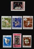 ADEN / SOUTH ARABIA / MAHRA STATE / SPORT / PAINTING / SCOUT / 7 USED STAMPS. - Aden (1854-1963)