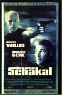 VHS Video ,  Der Schakal   -  Mit Bruce Willis , Richard Gere , Sidney Poitier , Diane Venora  -  Von 1997 - Policiers
