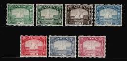 ADEN / 1937 / PART SET OF 7 MH STAMPS - Aden (1854-1963)