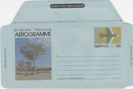 Australia 1981 A 54 33c Mob Of  Sheep Aerogramme - Aerogramas