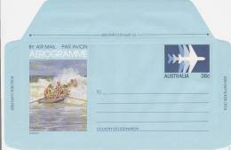 Australia 1982 A 59 Surf Boat 36c Aerogramme - Aérogrammes