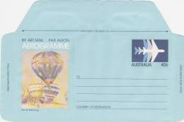 Australia 1983 A 64 Hot Air Balloning 40c Aerogramme - Aérogrammes