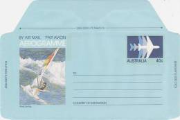 Australia 1983 A 65 Wind-Surfing 40c Aerogramme - Aerogrammi