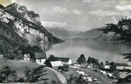 SUISSE - WENSEN EN WALENSEE - CAMPING PLATZ (1 Déchirure) - Lens