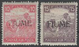 ITALIA 1919 (FIUME) - Yvert #22/23 - MLH * - Fiume & Kupa